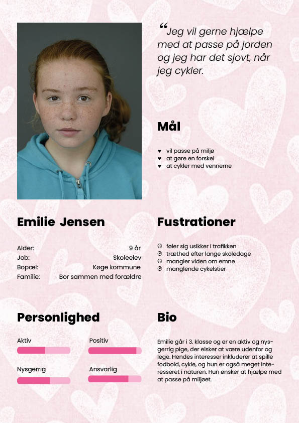 Persona Emilie Jensen, 9 år, skoleelev i Køge.